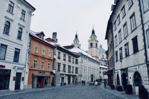 Gasse in Ljubljana - Slowenien